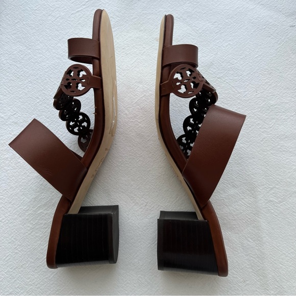 Tory Burch Women's Tiny Miller Toe Ring High Block Sandals - Picture 4 of 11